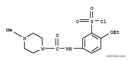 Molecular Structure of 725234-38-8 (2-ETHOXY-5-[(4-METHYL-PIPERAZINE-1-CARBONYL)-AMINO]-BENZENESULFONYL CHLORIDE)