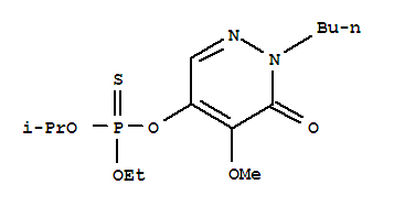2-BUTYL-5-(ETHOXY-PROPAN-2-YLOXY-PHOSPHINOTHIOYL)OXY-4-METHOXY-PYRIDAZ IN-3-ONE