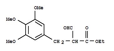 Benzenepropanoic acid, a-formyl-3,4,5-trimethoxy-, ethylester