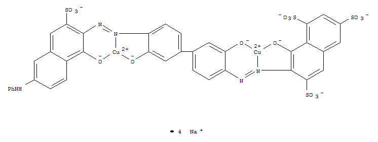Cuprate(4-), [m-[7-[2-[3,3'-di(hydroxy-kO)-4'-[2-[1-(hydroxy-kO)-6-(phenylamino)-3-sulfo-2-naphthalenyl]diazenyl-kN1][1,1'-biphenyl]-4-yl]diazenyl-kN1]-8-hydroxy-1,3,6-naphthalenetrisulfonato(8-)]]di-