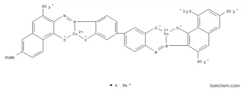Molecular Structure of 72927-72-1 (tetrasodium [mu-[7-[[4'-[[6-anilino-1-hydroxy-3-sulpho-2-naphthyl]azo]-3,3'-dihydroxy[1,1'-biphenyl]-4-yl]azo]-8-hydroxynaphthalene-1,3,6-trisulphonato(8-)]]dicuprate(4-))