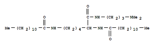 Dodecanamide,N,N'-[1-[[[3-(dimethylamino)propyl]amino]carbonyl]-1,5-pentanediyl]bis- (9CI)