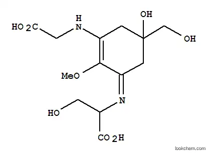 Molecular Structure of 73112-73-9 (L-Serine,N-[3-[(carboxymethyl)amino]-5-hydroxy-5-(hydroxymethyl)-2-methoxy-2-cyclohexen-1-ylidene]-)