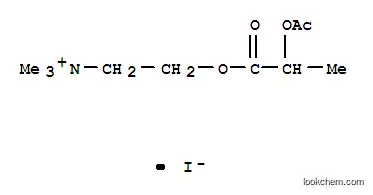 Molecular Structure of 73231-75-1 (2-(2-acetyloxypropanoyloxy)ethyl-trimethyl-azanium iodide)