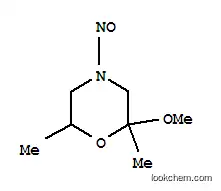 Molecular Structure of 73239-98-2 (N-nitroso-2-methoxy-2,6-dimethylmorpholine)