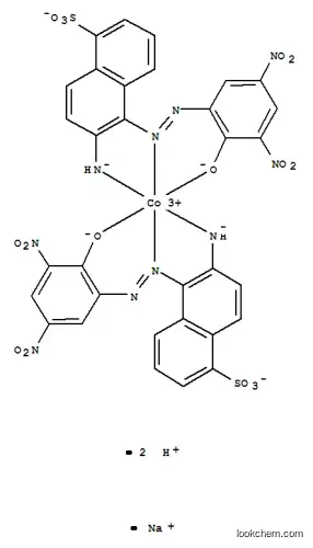 Molecular Structure of 73297-10-6 (Cobaltate(3-), bis6-(amino-.kappa.N)-5-2-(hydroxy-.kappa.O)-3,5-dinitrophenylazo-.kappa.N1-1-naphthalenesulfonato(3-)-, sodium dihydrogen)