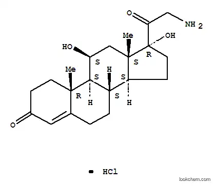 Molecular Structure of 73489-90-4 (Pregn-4-ene-3,20-dione hydrochloride)
