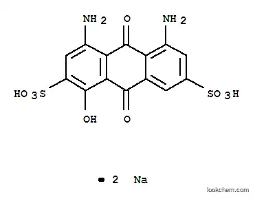Molecular Structure of 73651-49-7 (2,7-ANTHRACENEDISULFONIC ACID, 9,10-DIHYDRO-4,5-DIAMINO-9,10-DIOXO-1-H YDROXY-, D)