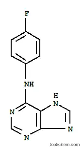 Molecular Structure of 73663-95-3 (N-(4-fluorophenyl)-7H-purin-6-amine)