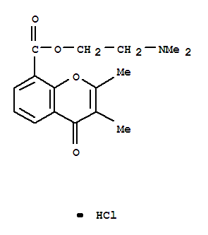 4H-1-Benzopyran-8-carboxylicacid, 2,3-dimethyl-4-oxo-, 2-(dimethylamino)ethyl ester, hydrochloride (1:1)