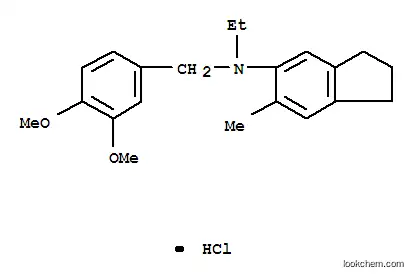 Molecular Structure of 74038-91-8 (N-(3,4-Dimethoxybenzyl)-5-methylindan-6-ethylamine, hydrochloride)
