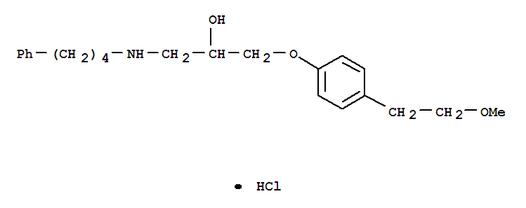 2-PROPANOL,1-(4-(2-METHOXYETHYL)PHENOXY)-3-((4-PHENYLBUTYL)AMINO)-,H YDROCHLORIDE