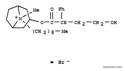 Molecular Structure of 74063-36-8 ((8-methyl-8-nonyl-8-azoniabicyclo[3.2.1]oct-3-yl) 4-hydroxy-2-phenyl-b utanoate bromide)