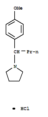 1-(1-(P-METHOXYPHENYL)BUTYL)PYRROLIDINE HCL