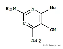 Molecular Structure of 7466-13-9 (5-Pyrimidinecarbonitrile, 2,4-diamino-6-methyl- (8CI))