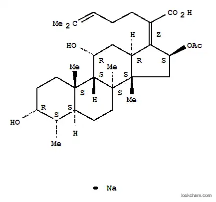 Molecular Structure of 751-94-0 (Sodium fusidate)