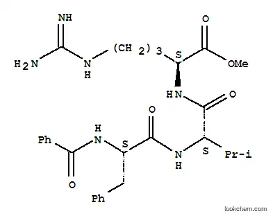Molecular Structure of 75567-54-3 (benzoyl-L-phenylalanyl-L-valyl-L-arginine-L-methyl ester)