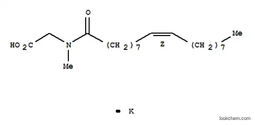 Molecular Structure of 76622-74-7 (potassium (Z)-N-methyl-N-(1-oxo-9-octadecenyl)aminoacetate)