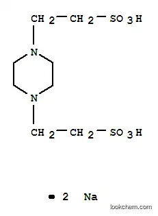 Molecular Structure of 76836-02-7 (Disodium piperazine-1,4-diethanesulphonate)