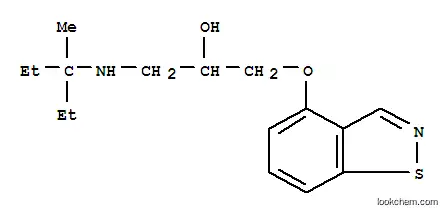 Molecular Structure of 76919-30-7 (1-(3-methylpentan-3-ylamino)-3-(9-thia-8-azabicyclo[4.3.0]nona-1,3,5,7 -tetraen-5-yloxy)propan-2-ol)