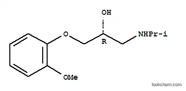 Molecular Structure of 77164-22-8 (2-Propanol, 1-(2-methoxyphenoxy)-3-((1-methylethyl)amino)-, (R)-)