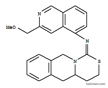 5-Isoquinolinamine, 3-(methoxymethyl)-N-(4,4a,5,10-tetrahydro-1H,3H-(1,3)thiazino(3,4-b)isoquinolin-1-ylidene)-, (+-)-