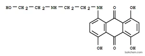 Molecular Structure of 77184-75-9 (1,4,5-Trihydroxy-8-((2-((2-hydroxyethyl)amino)ethyl)amino)-9,10-anthra cenedione)