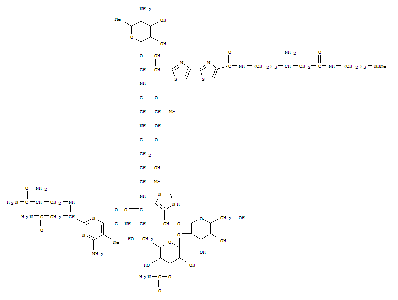 Bleomycinamide,13-[(4-amino-4,6-dideoxy-a-L-talopyranosyl)oxy]-N1-[4-amino-6-[[3-(methylamino)propyl]amino]-6-oxohexyl]-19-demethyl-12-hydroxy-(9CI)