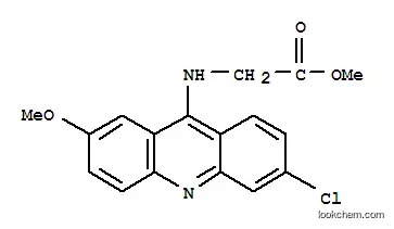 Molecular Structure of 77420-87-2 (methyl 2-[(6-chloro-2-methoxy-acridin-9-yl)amino]acetate)