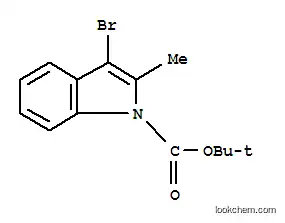 Molecular Structure of 775305-12-9 (3-BROMO-2-METHYLINDOLE-1-CARBOXYLIC ACID TERT-BUTYL ESTER)