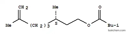 Molecular Structure of 7778-96-3 ((S)-3,7-dimethyloct-7-enyl isovalerate)