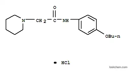 Molecular Structure of 77791-53-8 (N-(4-butoxyphenyl)-2-(3,4,5,6-tetrahydro-2H-pyridin-1-yl)acetamide chl oride)