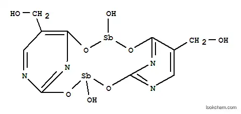 Molecular Structure of 77824-42-1 (antimony: 5-(hydroxymethyl)-1H-pyrimidine-2,4-dione: dihydrate)