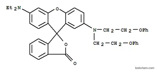 Molecular Structure of 77946-10-2 (2'-[bis(2-phenoxyethyl)amino]-6'-(diethylamino)spiro[isobenzofuran-1(3H)-9'(9H)-xanthene]-3-one)