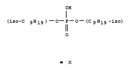 Phosphoric acid,diisononyl ester, potassium salt (9CI)