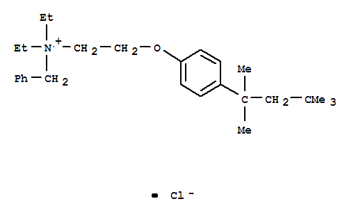Benzenemethanaminium,N,N-diethyl-N-[2-[4-(1,1,3,3-tetramethylbutyl)phenoxy]ethyl]-, chloride (1:1)