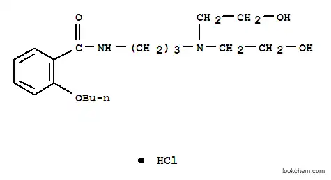 Molecular Structure of 78109-79-2 (3-[(2-butoxybenzoyl)amino]propyl-bis(2-hydroxyethyl)azanium chloride)