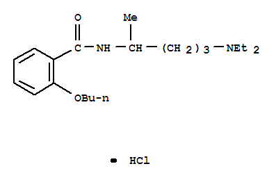 Benzamide,2-butoxy-N-[4-(diethylamino)-1-methylbutyl]-, hydrochloride (1:1)