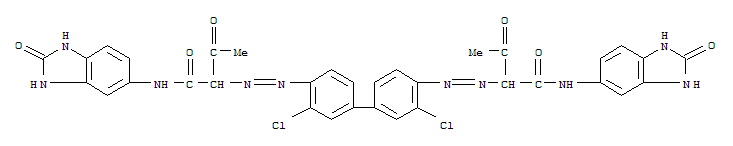 2-[[2-chloro-4-[3-chloro-4-[[1,3-dioxo-1-[(2-oxo-1,3-dihydrobenzimidazol-5-yl)amino]butan-2-yl]diazenyl]phenyl]phenyl]diazenyl]-