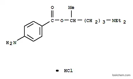 Molecular Structure of 78329-78-9 (4-(4-aminobenzoyl)oxypentyl-diethyl-azanium chloride)