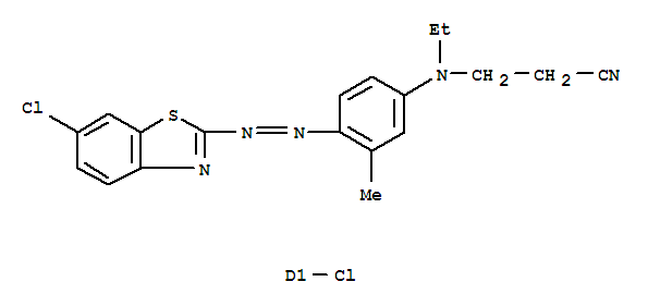 Propanenitrile,3-[[4-[2-[5,6(or6,7)-dichloro-2-benzothiazolyl]diazenyl]-3-methylphenyl]ethylamino]-