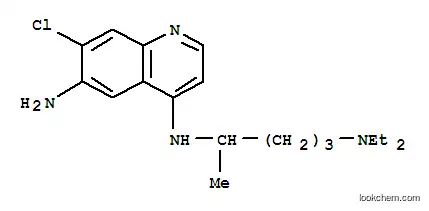 Molecular Structure of 78703-86-3 (6-Amino-7-chloro-4-((4-(diethylamino)-1-methylbutyl)amino)quinoline di phosphate)