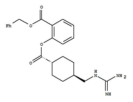 benzyl 2-[4-[(diaminomethylideneamino)methyl]cyclohexanecarbonyl]oxybenzoate