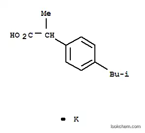 Benzeneacetic acid, a-methyl-4-(2-methylpropyl)-,potassium salt (1:1)