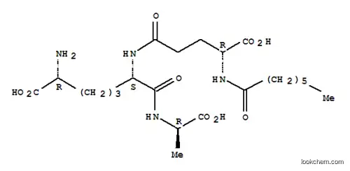 N-(1-Oxoheptyl)-D-gamma-glutamyl-(6R)-6-carboxy-L-lysyl-D-alanine