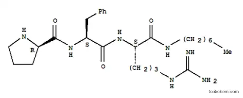 Molecular Structure of 79358-73-9 (prolyl-phenylalanyl-N-heptylargininamide)