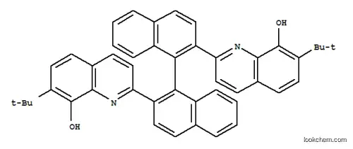 Molecular Structure of 793695-09-7 (2,2'-(1,1'-binaphthyl-2,2'-diyl)bis(7-tert-butylquinolin-8-ol))