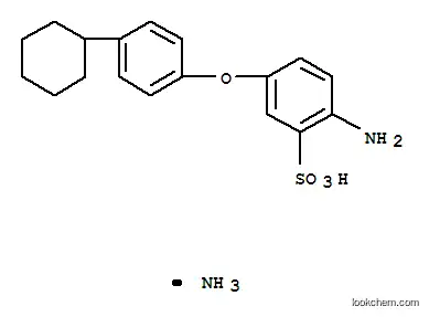 Molecular Structure of 79392-36-2 (ammonium 2-amino-5-(4-cyclohexylphenoxy)benzenesulphonate)
