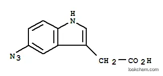 Molecular Structure of 79473-10-2 (5-azido-1H-indole-3-acetic acid)