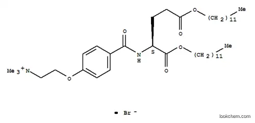 Molecular Structure of 79508-19-3 (O,O'-didodecyl-N-(4-(2-trimethylammonioethyloxy)benzoyl)-glutamte)